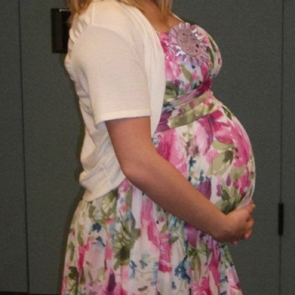 Maternity floral dress