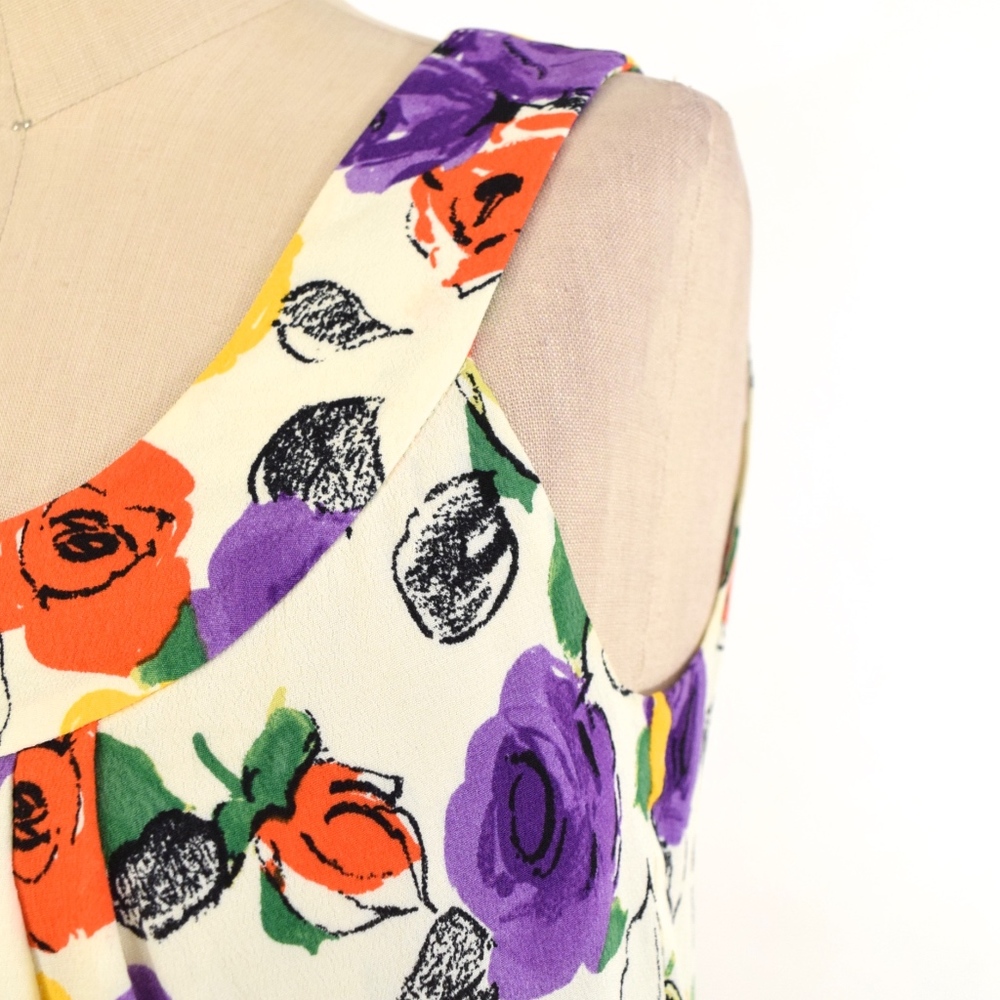 ❌SOLD❌NWT Kate Spade Floral Sleeveless Blouse - Picture 2 of 6