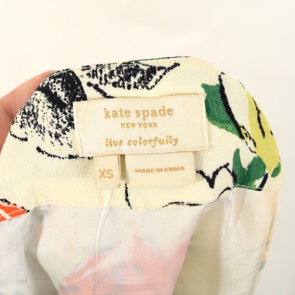 ❌SOLD❌NWT Kate Spade Floral Sleeveless Blouse - Picture 5 of 6