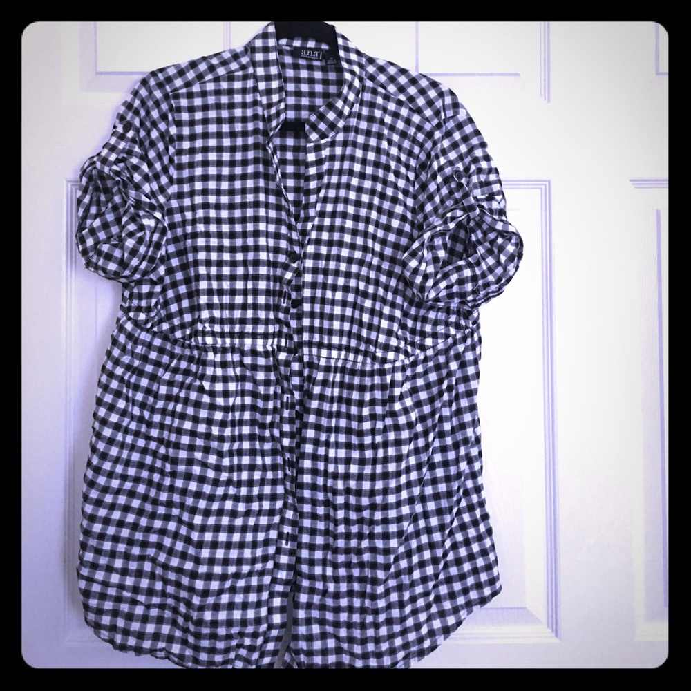 Button up Checkered blouse