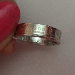 Silver 2004 Florida Coin Ring