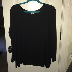 Black long sleeves Piko dress