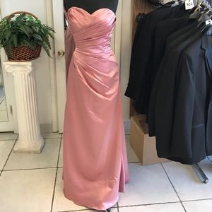 Misty Pink A Line Gown