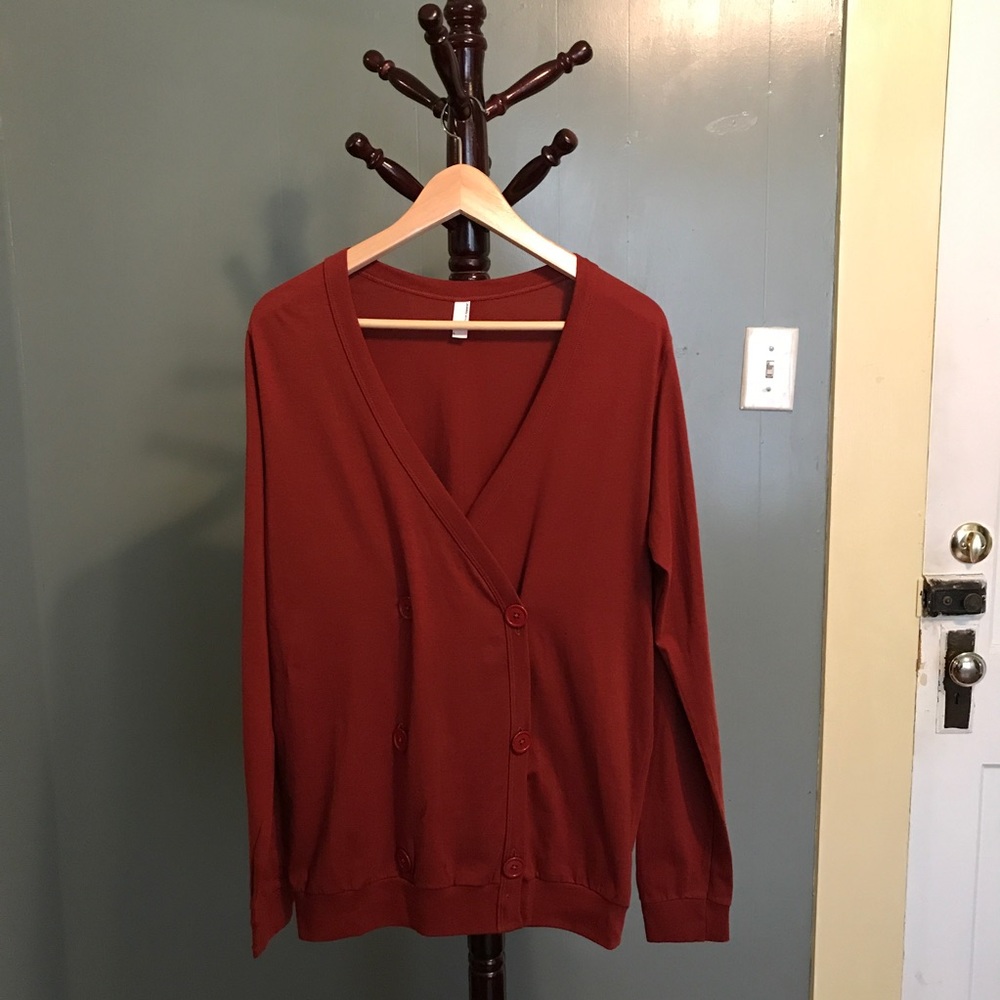American Apparel Cardigan Unisex NWOT