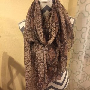 Snakeprint scarf