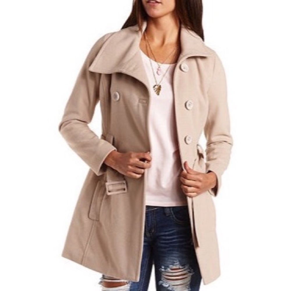 Charlotte Ruse Tan Peacoat
