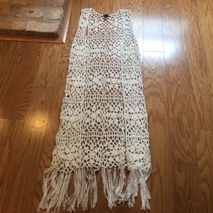 Sleeveless Crochet Kimono