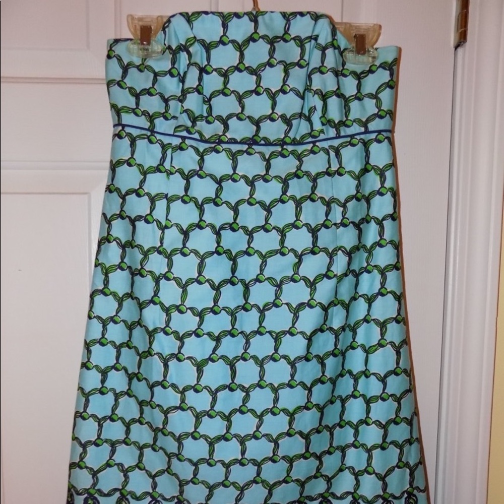Lilly Pulitzer Bowen Dress Size 2 Blue/Green