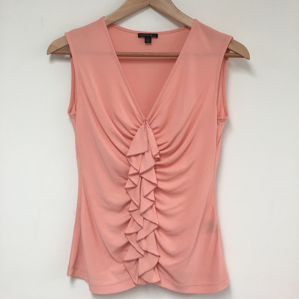 Lafayette 148 Silk Blouse in Pink - Picture 1 of 4