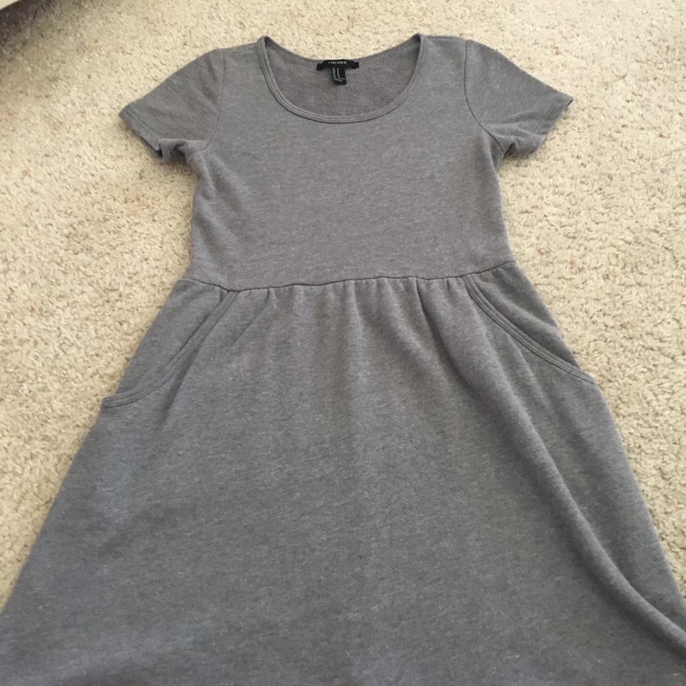 Grey sweater dress