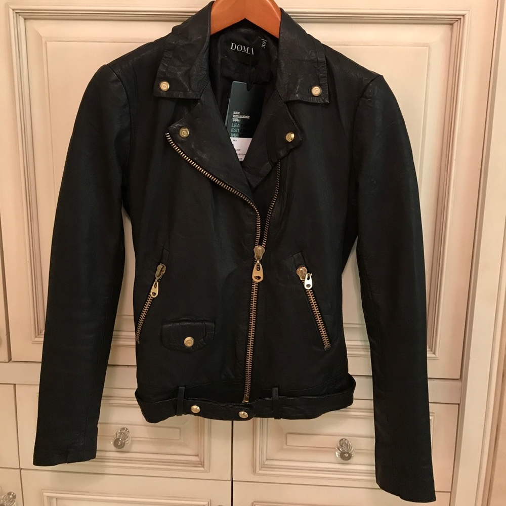 Doma Leather Boyfriend Jacket