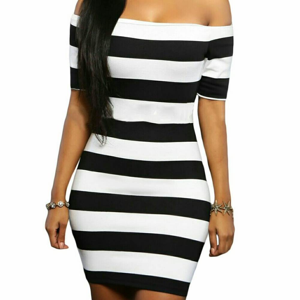 Striped Mini Dress - Picture 3 of 5