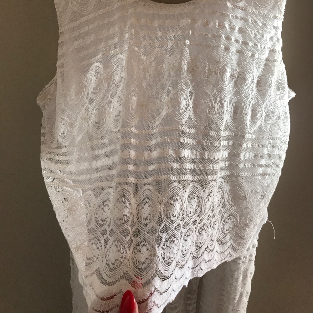 White lace dress