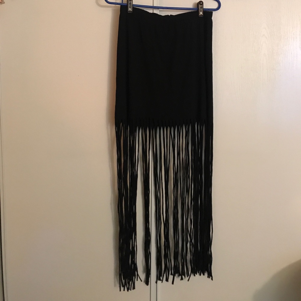 Long fringe skirt!