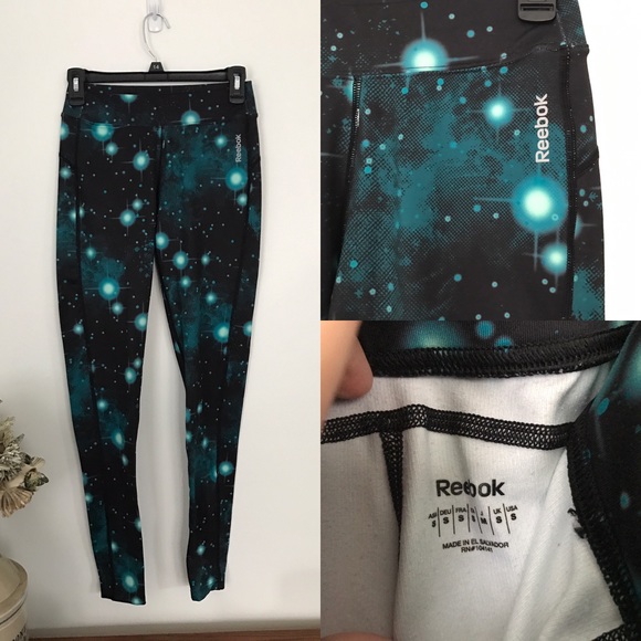 Reebok Pants - Reebok galaxy leggings like new! Small EUC
