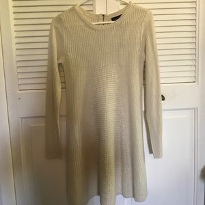 NWT cream sweater dress