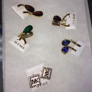 5 sets of earrings sold separately