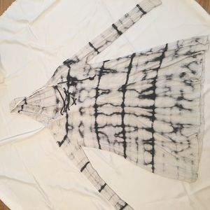 Hooded Lace Up Dress