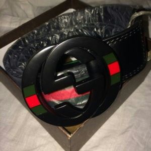 Authentic Black Gucci Belt