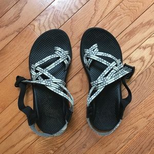 Chacos - women's size 8 -white/grey
