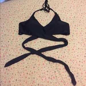 Navy blue bikini top