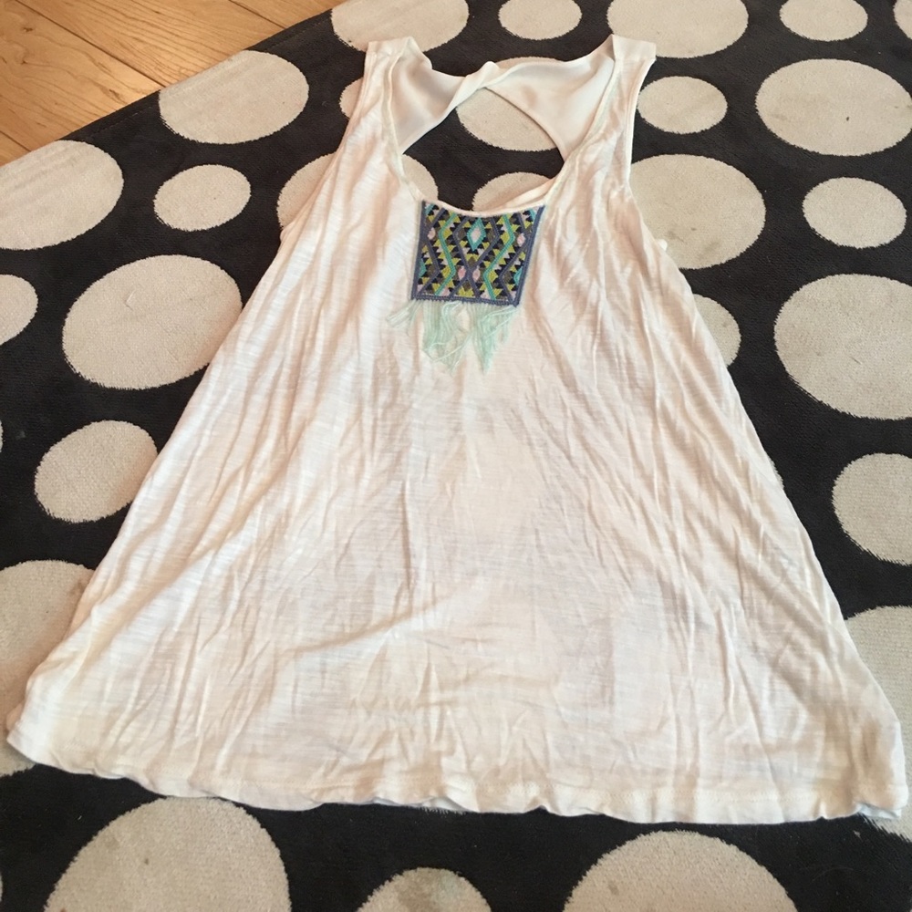 back cut out tank top