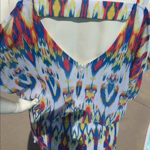 bisou bisou cold shoulder drop waist dress sz 12 L - Picture 4 of 6