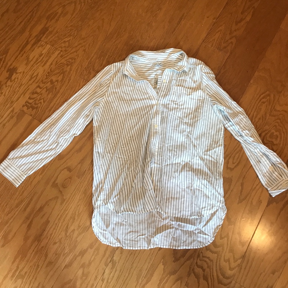 Madewell white collared shirt