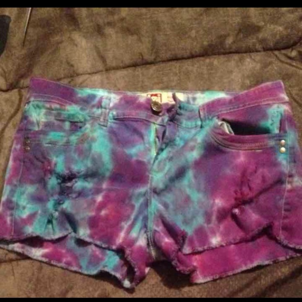 Tie dye shorts