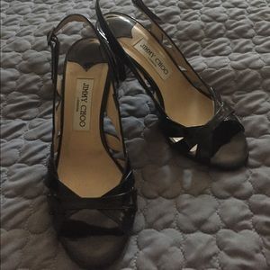 Jimmy Choo Leather Slingbacks