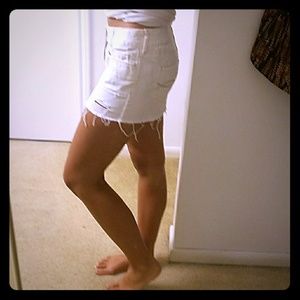 Abercrombie & Fitch distressed mini skirt