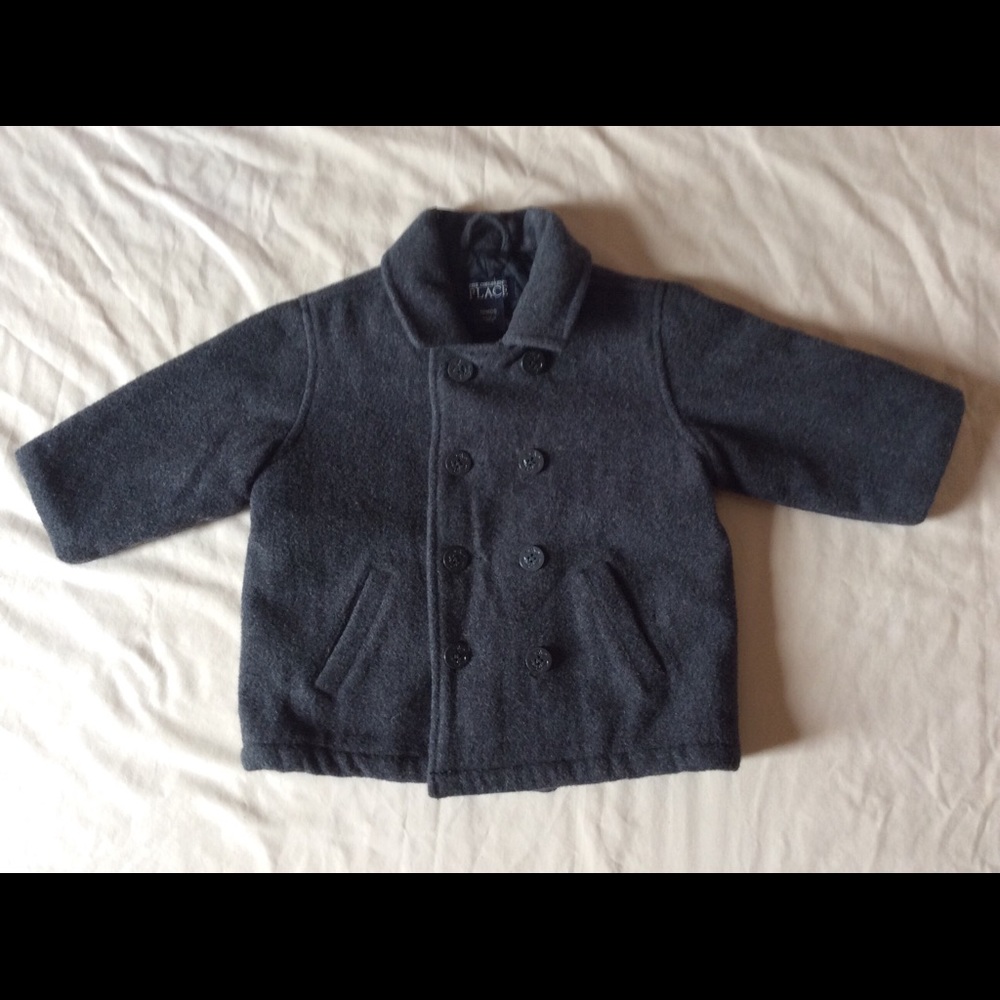 Children's Place Toddler Boy Pea Coat Size 18 mos