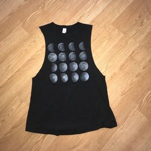 Phases of the moon tank top
