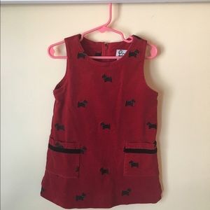 Lilly Pulitzer Red Poodle Dress 3T