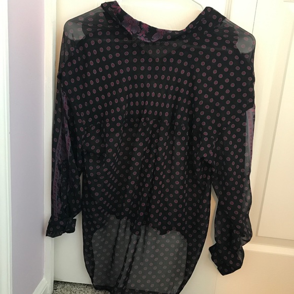 Free People Sheer Paisley Blouse - Picture 4 of 4