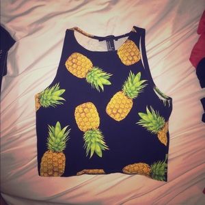 Pineapple crop top