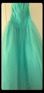 Strapless prom dress