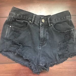 Pacsun High rise black shorts