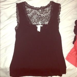 Black lacey top