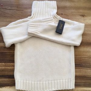 Polo/Ralph Lauren ivory cotton turtleneck sweater