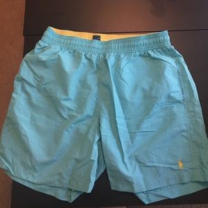Bright blue polo Ralph Lauren swimsuit