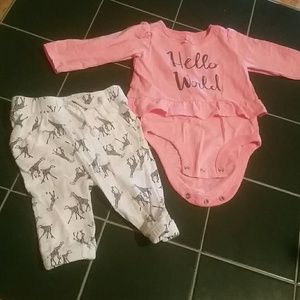 Baby girl 2 piece outifit