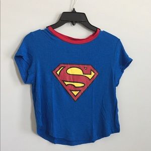 H&M'S DIVIDED COLLECTION SUPERMAN TOP