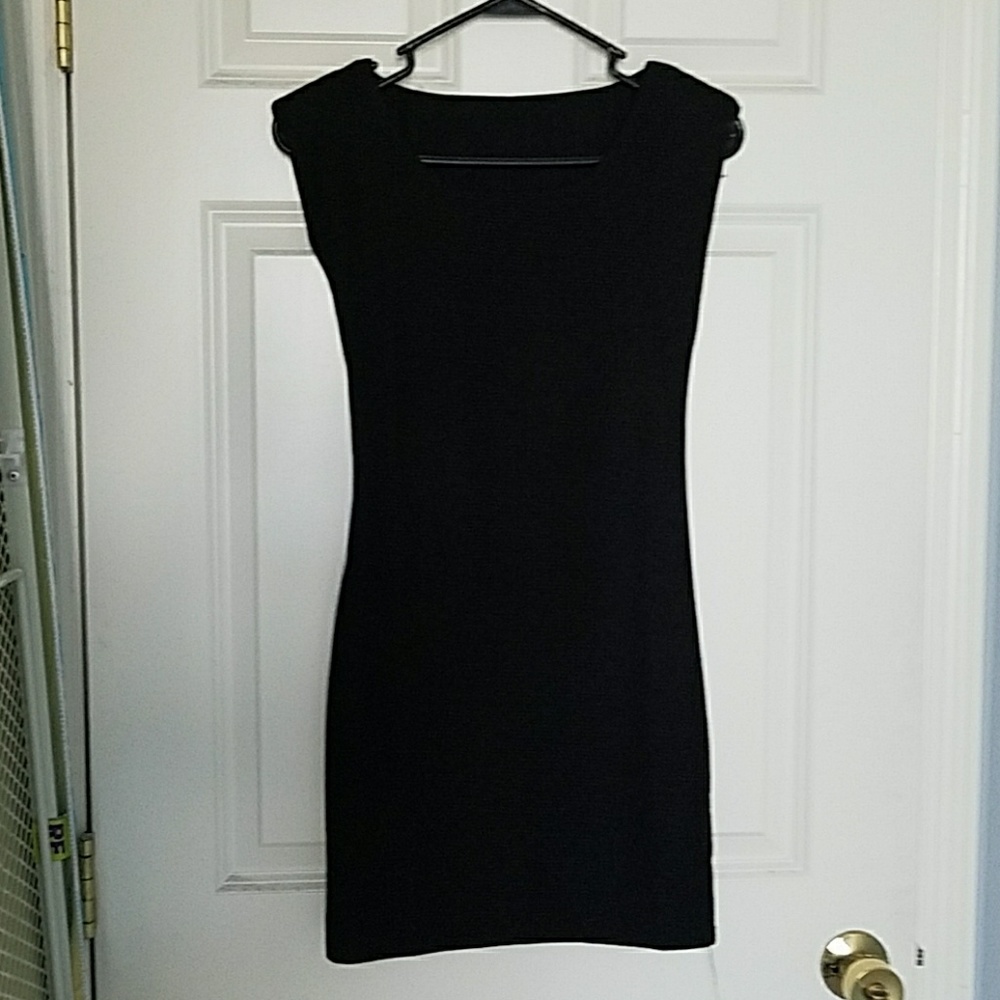 Black mini dress