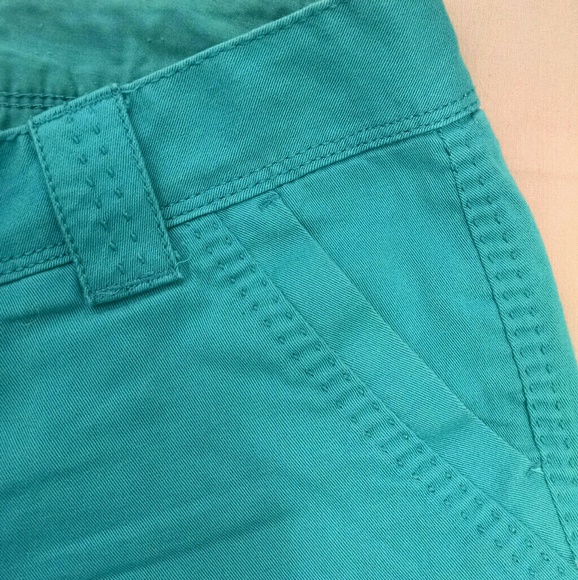 Juniors' Teal Cotton Shorts - Picture 3 of 4