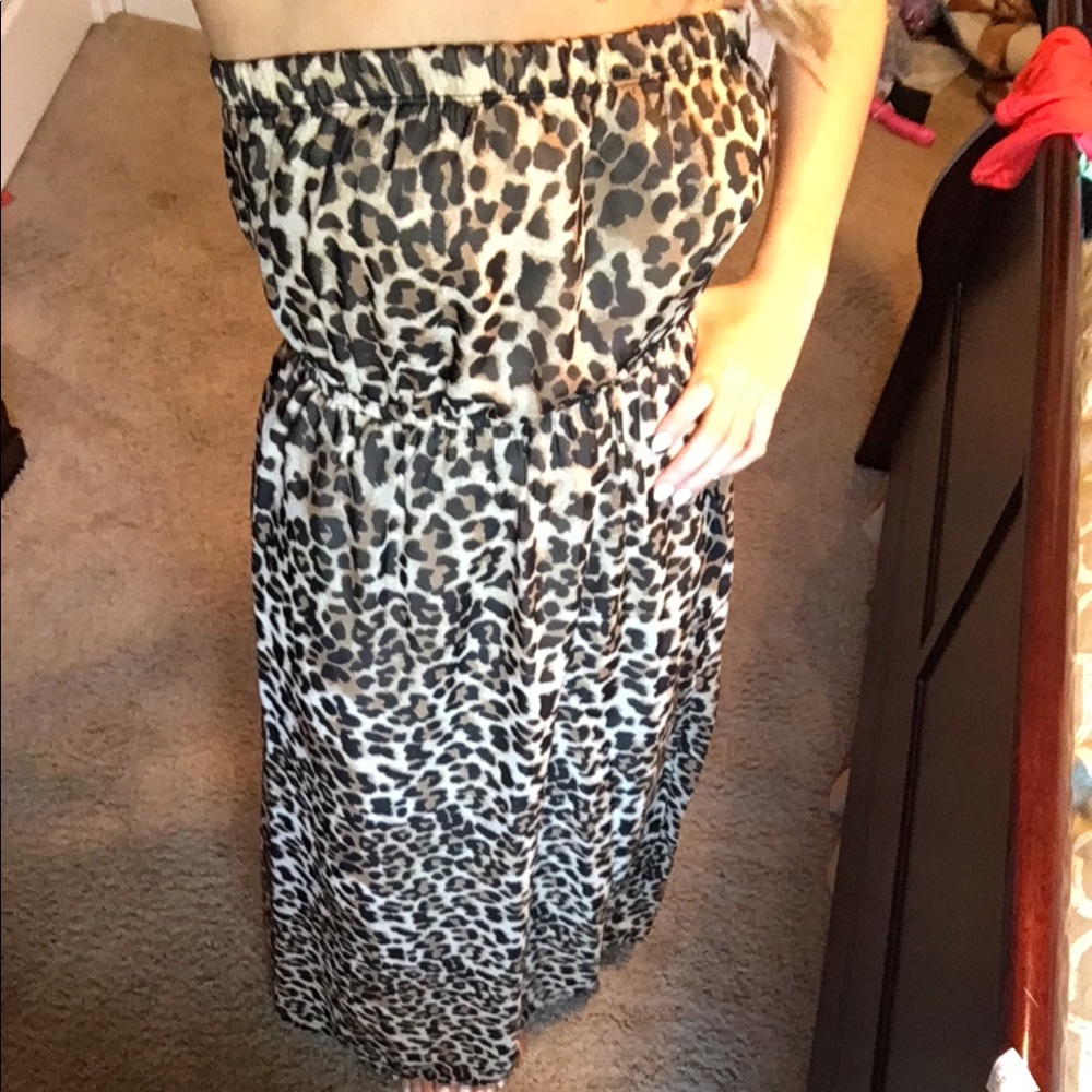 Cheetah maxi dress