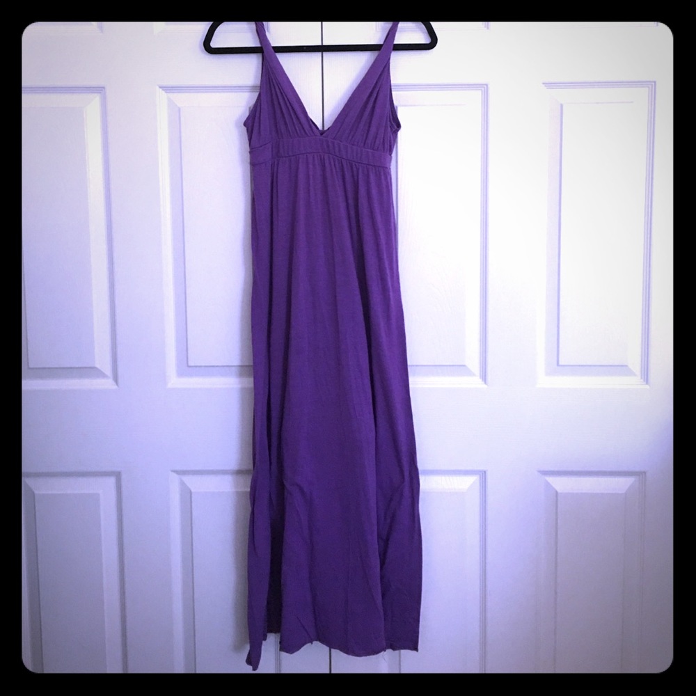 Purple strap maxi