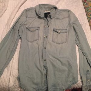 Denim button up