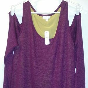NWT CHARMING CHARLIE COLD SHOULDER XL