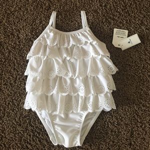 Toddler eyelet swimsuit